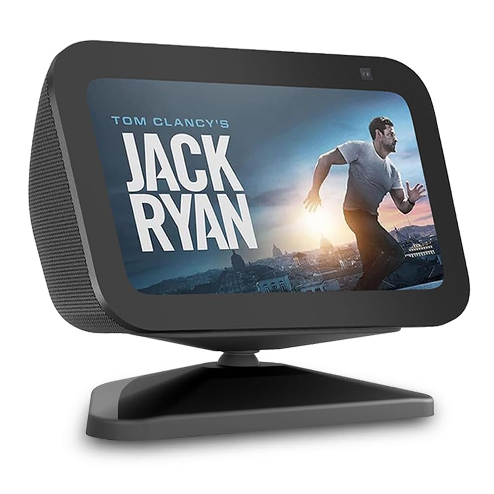 ELPHA All-New Stand for Show 5 (3rd Gen) | Adjustable to Improve Viewing Angle | Swivel and Tilt Accessories Compatible with Show 5 Smart Display & iPhone Models | Black