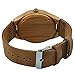 Zeiger Mens Bamboo Wooden Watch with Crazy Horse Leather Strap Japanese Quartz Analog Casual Vintage Watches Wood (Bamboo)