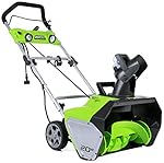 GreenWorks 2600202 13 Amp 20-Inch Corded Snow Thrower With Light Kit