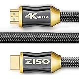 4K High Speed HDMI Cable 6 Feet-HDMI 2.0 Ready (4K 60Hz)- HDCP 2.2 ,Gold Plated Connectors- - Ethernet / Audio Return Channel , Supports Video 2160p HDS, Ultra HD blu-ray Xbox PS4 (28 AWG, 18Gbps)