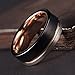 WASOLIE Tungsten Carbide Wedding Ring Engagement Band for Men Women Rose Gold Blue Black Matte Brushed Comfort Fit 8mm