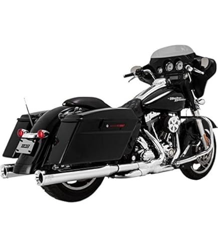 Amazon.com: Vance & Hines Twin Slash 4? Round Slip-Ons Chrome