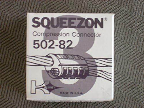 Kearney Squeezon Ultra Range Aluminum 502-82 Compression Connector D or D3 Die