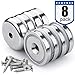 Super Power Rare Earth Cup Magnets, 95 LBS Holding Force, 1.26 inch x 0.3 inch Diameter, Industrial Strength Round Base Neodymium Magnets, Countersunk Hole for Home, Kitchen, Workplace, Pack of 8 primary