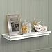 AHDECOR White Floating Shelves Wall Mounted, Deeper Wall Storage Shelf for Home Décor, Super Sturdy, Easy to Install, 24” Wide, 7.75” Deep