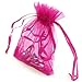 Akstore 100PCS 4x6 (10x15cm) Drawstring Organza Jewelry Favor Pouches Wedding Party Festival Gift Bags Candy Bags (Rose)