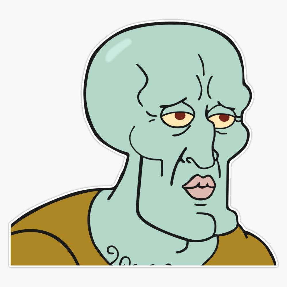 Amazon Com Lad Studio Handsome Squidward Meme Sticker Vinyl Bumper Sticker Decal Waterproof 5 Sports Outdoors Amazon Com Lad Studio Handsome Squidward Meme Sticker Vinyl Bumper Sticker Decal Waterproof 5 Sports Outdoors