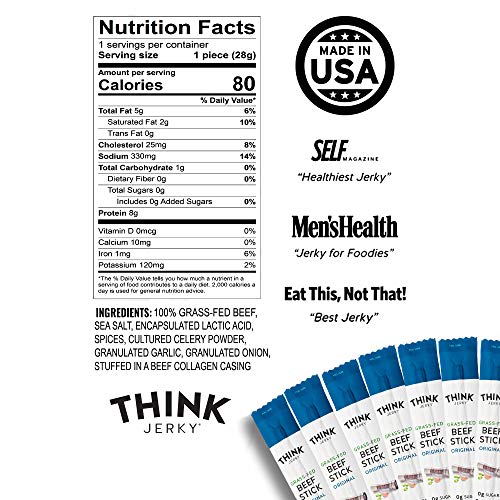Think Jerky, Stick Variety Pack (1.0 Ounce Sticks, Pack of 10 Sticks 5