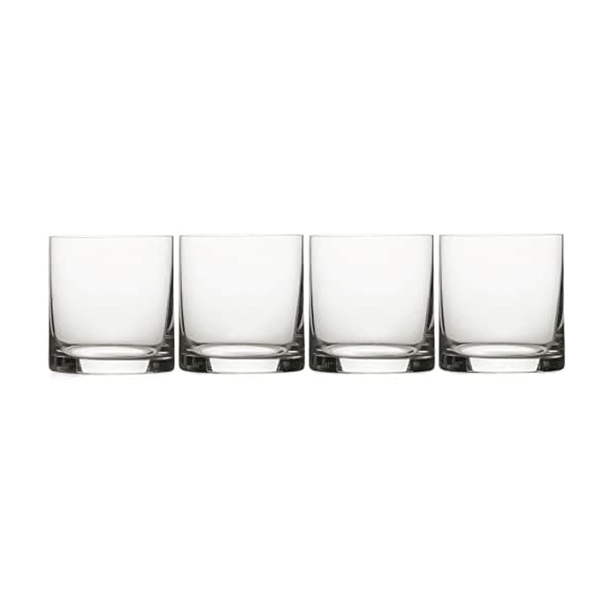 MIKASA Julie Luxury Lead-Free Crystal Old Fashioned Cocktail Glasses, 425 ml, Clear, Set of 4