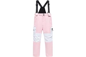 Baby Girls Pants Kids Girls Boys FashionStrap Ski Pants Thick Water Proof Snow Pants Snow Pants for Size 8 Girls Pants