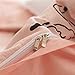 BuLuTu Flamingo Queen Duvet Cover Pink Cotton for Teen Girls Women,Cute 3 Pieces Kids Bedding Sets Zipper Closure with Corner Ties,Queen Duvet Cover Set,Lightweight,Durable,No Comforter