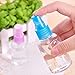 [10PCS] 2 oz Clear Plastic Spray Mist Bottles Pipette Atomiser Essential Oil Cosmetic Perfume for Travel (White)