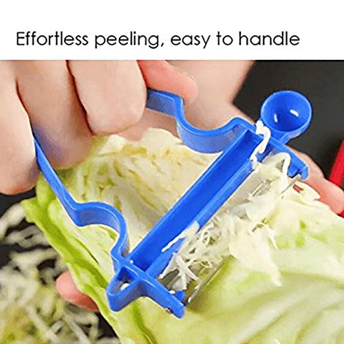 Anshinto Vegetable Peeler 3pcs Potato Peeler Fruit Vegetable Spud Speed Slicer Cutter Multifunctional Peeler for Apple Pear Kiwifruit Carrot Hard KItchen Tool (Multicolor) - Thumbnail 3
