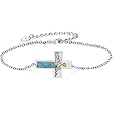 SVODEA Mustard Seed Bracelet 925 Sterling Silver Mustard Seed Jewelry Christian Jewelry Gifts for Women