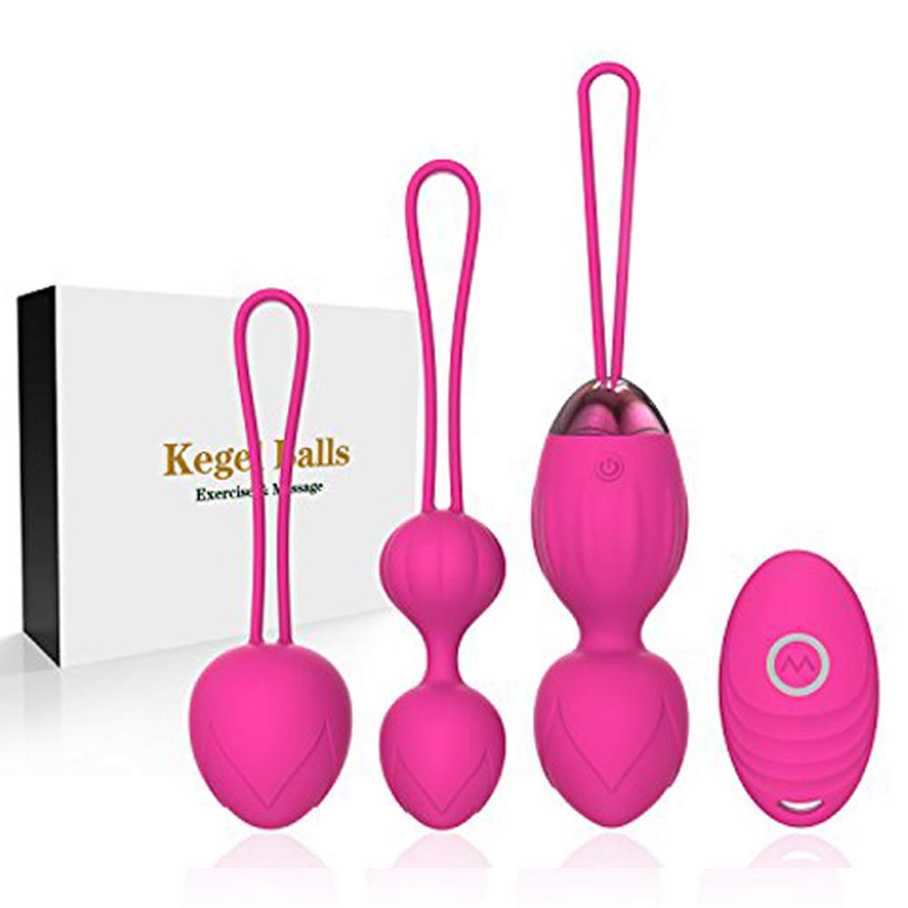 Kegel Balls 2 in 1 Kegel Exercise Weights - Massage Ball Ben Wa Balls Kegel Balls Beginners & Tightening- Doctor Recommended for Bladder Control & Pelvic Floor Exercises(Pink)