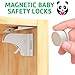 Child Safety Magnetic Cabinet Locks - Invisible Baby Proof Latch Set 8 Locks & 2 Keys Heavy Duty Locking System for Proofing Cabinets Drawers Doors Kitchen with 3M Adhesive (Tools are not required)