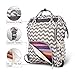 Hafmall Diaper Bag Backpack - Waterproof Multifunction Large Baby Travel Bag (Chevron)