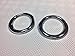 2016 2017 For Toyota C-HR Exterior Front Fog Light Lamp Bezel Cover Ring Trim ABS Chrome 2pcs