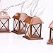 Lidore? Set of 10 Warm White Glow Bronze Metal House Shaped Lantern Plug-in String Light