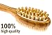 Bath Blossom Bamboo Body Brush for Back Scrubber - Natural Bristles Shower Brush with Long Handle - Excellent for Exfoliating Skin and Cellulite - Use Wet or Dry Brushing - Suitable for Men and Women