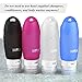 CHIALSTAR Leak Proof Travel Bottles（4 PACK）, Silicone Squeezable Travel Containers 3 OZ, Travel Size Accessories Perfect for Shampoo, Essential Oils, Lotions, Toiletries