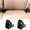 Carrfan 2pcs Car Child Seat ISOFIX Interface Buckle, Black Fixed Guide Groove