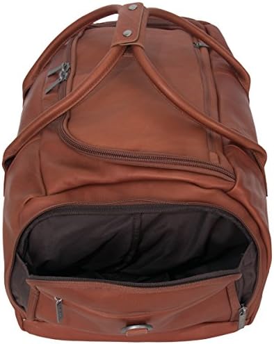 Kenneth Cole Reaction Duff Guy Colombian Leather 20" Single Compartment Top Load Travel Duffel Bag, Cognac 8 Kenneth Cole Reaction Duff Guy Colombian Leather 20" Single Compartment Top Load Travel Duffel Bag, Cognac