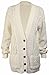 PurpleHanger Women's Long Sleeve Cable Knit Chunky Cardigan