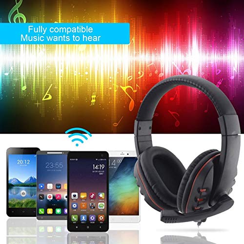 Wired Original 3.5mm Plug Gaming Headset Headphone Earphone Music Microphone For PS4 PlayStation 4 Game PC Chat - Thumbnail 5
