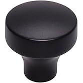 Top Knobs - TK901BLK - Kinney Knob 1 1/4" - Flat Black - Lynwood Collection