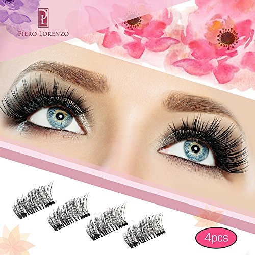 Magnetic eyelashes dual magnet glue-free 3d reusable full size pr…