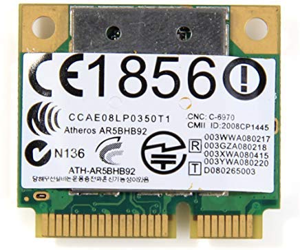 Atheros 9280 Abgn Half Size Wireless Card 300Mbps Ar9280 AR5BHB92 Dual-band 2.4GHz and 5GHz 802.11a/b/g/n
