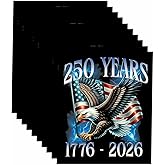 10 Pack 250 Anniversary USA 250th American United States Eagle Patriotic 1776-2026 Year Stickers Laptop Bumper Decal Window Waterproof Car Stickers
