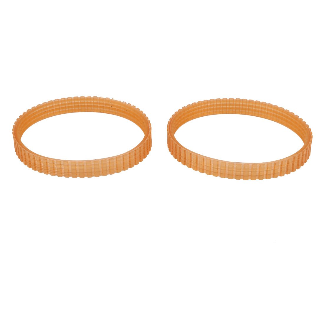 Sourcingmap 2pcs 10mm Width 215mm Inner 1900B Electric Machine Belt Girth PU Electric Planer Drive Belt Orange for 1900B
