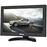 Eyoyo 12" Inch TFT LCD Monitor with AV HDMI BNC VGA Input 1366x768 Portable Mini HD Color Screen Display with Built-in Speaker