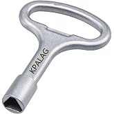 KPALAG 630 Stainless Steel Triangle Socket Key, Triangular Panel Lock Key | Fit for Gas Valve, Gas/Electric Meter Box, Machine Cabinet, Tool Cabinet with Triangular Panel Lock