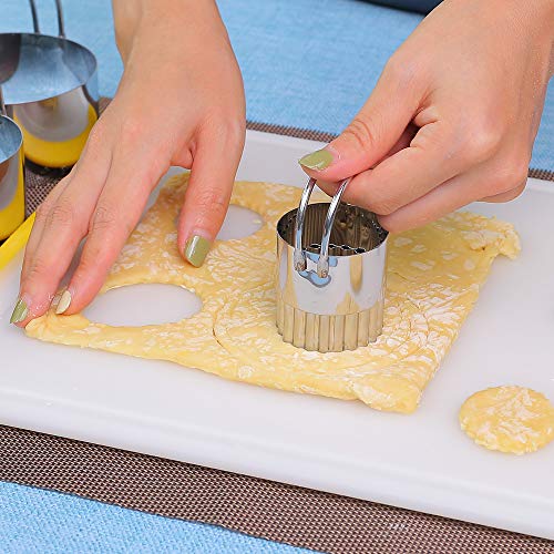 EVQ Stainless Steel Pastry Blender Dough Cutter 6 Pastry Cutter Set,Baking Dough Tools