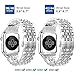 ImmSss Band Compatible for Apple Watch Series 4 40mm 44mm / Series 3 2 1 38mm 42mm for Women Men,Stainless Steel Band for Iwatch Bracelet Replacement Strap