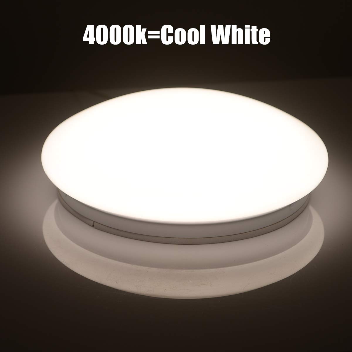 10 inch Led Ceiling Light Fixture 4000K Cool White Lighting,100W Equivalent,1200 LM,Mushroom Shape,12W Flush Mount Led Ceiling Lights for Home, Foyers, Restroom, Closet, Attic, Basement, Garage
