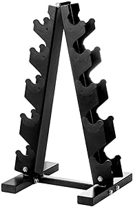 PAPABABE A Frame Dumbbell Rack Weight Rack Stand Dumbbell Weight Storage for Home Gym