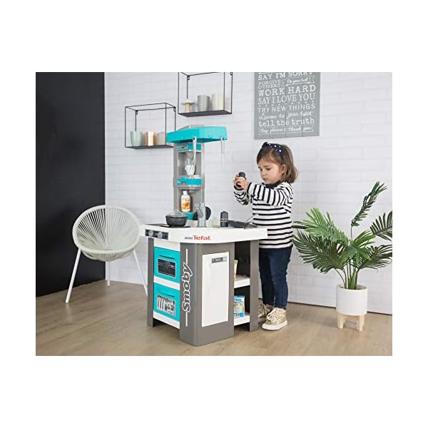 Smoby – Tefal Studio Bubble Küche – Spielküche für Kinder mit vielen Funktionen, Töpfen, Pfannen, Küchenbesteck, Herd… – Bild 5