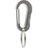 Titanium Carabiner Keychain & Tactical Clip - Multi-Functional EDC Key Holder with Durable Titanium Key Ring for Outdoor, Daily use, and Everyday Carry