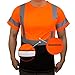 NY BFS8511 High-Visibility Class 3 T Shirt with Moisture Wicking Mesh Birdseye, Black Bottom (2X, Orange)