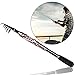 Telescopic Fishing Rod Eocusun Ultra Light 5 Types of Adjustable Length Portable Carbon Fiber Travel Spinning Fishing Pole for Saltwater and Freshwater(1pc)