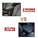 Big Ant Center Console Armrest Cover with PU Leather for Honda Civic 2006-2013 Protects Old Consoles from Dirt and Damage Old Damaged Consoles(Black)