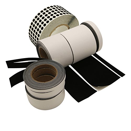 J.V. Converting FLOCK-1/BLK05833 JVCC Flock-1 Flocking Tape: 1/2