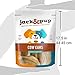 Jack&Pup Natural Cow Ears for Dogs - Cow Ear Dog Treats, Thick Cut, Single Ingredient, High Protein, Pig Ear Alternative Dog Treats - Cow Ears for Small and Large Dogs (15 Pack)