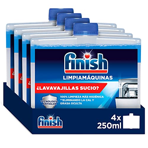 Limpiamáquinas para Lavavajillas, Limpia lavavajillas contra el mal olor, la cal y la grasa del lavaplatos 4 x 250 ml