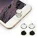 Pack of 4，PAMISO 0.4mm Home Button Sticker(support Fingerprint Indentification System Touch Id)for Iphone 5s Iphone 6 Iphone 6 Plus (Pack of 4)