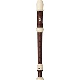 Yamaha YRS-322B Soprano Recorder in Key of C, Baroque Fingering, Double holes, Three-Piece Construction, Simulated Rosewood Finish